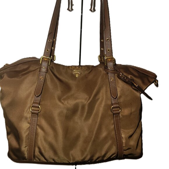 PradaTessuto-Saffian Nylon/Leather Corinto (Brown) - Picture 2 of 11